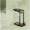 Picture of C-Shaped Side Table with Power Strip & Headphone Holder